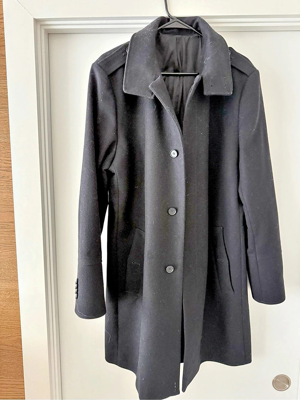 Tiger of Sweden Black Wool Coat Size 50 /XL